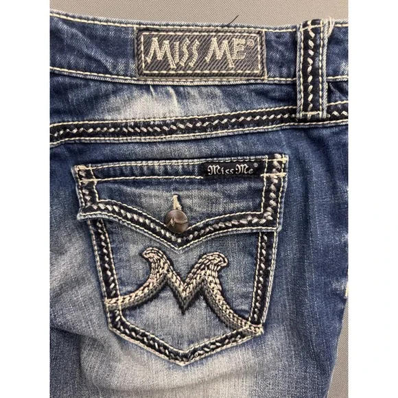 Miss Me Bootcut Jeans Women Blue The M Series Buckle Exclusive 33 - Picture 4 of 11